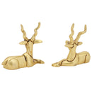 Brass deer product - meticulously crafted brass sculpture, graceful deer design, intricate details, golden finish, decorative home accent, symbolizes grace and nature, adds a touch of elegance to any space, unique gift for wildlife enthusiasts.