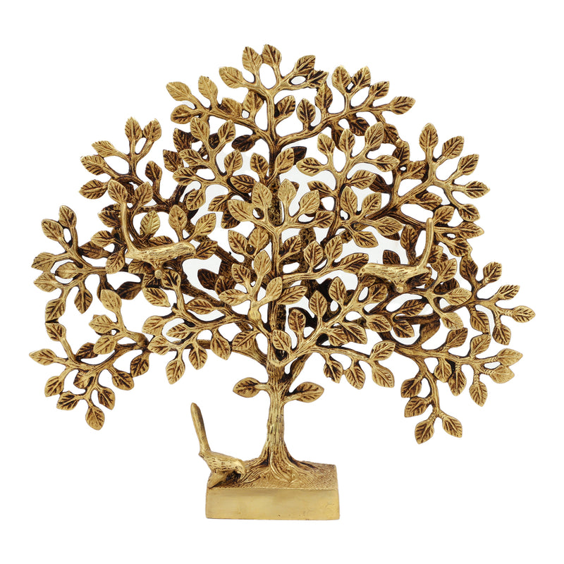 Brass Tree - intricately crafted brass tree sculpture, golden finish, represents strength, growth, and connection to nature, adds a natural and organic element to your home decor, symbolizes stability and grounding, a beautiful centerpiece or accent piece for any room, available in various sizes and designs, a timeless and versatile addition to your collection of brass sculptures and figurines, perfect for nature enthusiasts and those seeking a serene and harmonious atmosphere.
