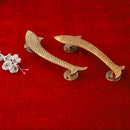 Brass Door Handle - beautifully crafted brass handle for doors, golden finish, adds a touch of elegance and sophistication to any door, durable and long-lasting, enhances the aesthetic appeal of your home or office, ideal for both traditional and modern decor styles, a functional and decorative addition to your door hardware, available in various designs and sizes for versatile installation options.