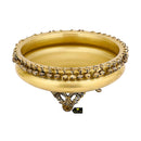 Brass Urli - beautifully crafted brass decorative bowl, golden finish, traditional Indian Urli, versatile home accent, ideal for floating flower petals or candles, adds a touch of elegance and tranquility to any space, perfect for creating a serene ambiance and enhancing interior decor, a timeless piece of art for both indoor and outdoor settings.