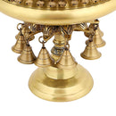 Brass Urli - beautifully crafted brass decorative bowl, golden finish, traditional Indian Urli, versatile home accent, ideal for floating flower petals or candles, adds a touch of elegance and tranquility to any space, perfect for creating a serene ambiance and enhancing interior decor, a timeless piece of art for both indoor and outdoor settings.