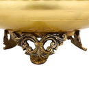 Brass Urli - beautifully crafted brass decorative bowl, golden finish, traditional Indian Urli, versatile home accent, ideal for floating flower petals or candles, adds a touch of elegance and tranquility to any space, perfect for creating a serene ambiance and enhancing interior decor, a timeless piece of art for both indoor and outdoor settings.