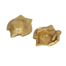 Brass small Akhand Diya - intricately designed brass oil lamp, compact size, traditional Indian Diya, golden finish, decorative home accent, emits a warm and serene glow, ideal for religious ceremonies and meditation, enhances spiritual ambiance and decor.