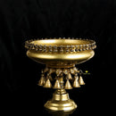 Brass Urli - beautifully crafted brass decorative bowl, golden finish, traditional Indian Urli, versatile home accent, ideal for floating flower petals or candles, adds a touch of elegance and tranquility to any space, perfect for creating a serene ambiance and enhancing interior decor, a timeless piece of art for both indoor and outdoor settings.