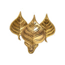 Brass Leaf Diya - elegantly crafted brass oil lamp in the shape of a leaf, golden finish, decorative home accent, inspired by nature's beauty, traditional Indian Diya, emits a soft and serene glow, ideal for religious ceremonies and festive occasions, enhances spiritual ambiance and decor with a touch of natural charm.