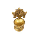 Brass Chakra Diya - beautifully crafted brass oil lamp with Chakra design, golden finish, decorative home accent, traditional Indian Diya, symbolizes spiritual energy and balance, emits a radiant and peaceful glow, perfect for rituals and meditation, enhances spiritual ambiance and decor