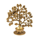 Brass Tree Diya - meticulously designed brass oil lamp in the shape of a tree, golden finish, decorative home accent, symbolizes growth and prosperity, traditional Indian Diya, emits a warm and radiant glow, perfect for festive celebrations and spiritual rituals, enhances spiritual ambiance and decor with a touch of natural beauty.