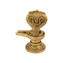 Brass Shivling - intricately crafted brass Shivling (Shiva Lingam), golden finish, sacred symbol of Lord Shiva, perfect for worship and meditation, ideal for creating a divine ambiance in your home or temple, symbolizes the cosmic energy and represents the formless nature of Lord Shiva, enhances spiritual practices and fosters a sense of reverence, a beautiful and sacred addition to your collection of brass artifacts.