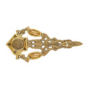 Brass Pooja Spoon - beautifully crafted brass spoon for religious rituals, ideal for offering sacred substances during prayers and ceremonies, golden finish, perfect for home puja setups and spiritual practices, symbolizes purity and devotion, enhances the sacredness of rituals, a functional and auspicious addition to your pooja essentials and religious artifacts.