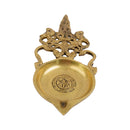 Brass Pooja Spoon - beautifully crafted brass spoon for religious rituals, ideal for offering sacred substances during prayers and ceremonies, golden finish, perfect for home puja setups and spiritual practices, symbolizes purity and devotion, enhances the sacredness of rituals, a functional and auspicious addition to your pooja essentials and religious artifacts.