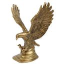 Brass eagle product - exquisite brass sculpture, handcrafted with intricate details, golden finish, majestic bird design, decorative home accessory, symbol of strength and grace, enhances interior decor