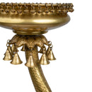 Brass Fish Urli - beautifully crafted brass decorative bowl in the shape of fish, golden finish, traditional Indian Urli, versatile home accent, ideal for floating flower petals or candles, symbolizes abundance and prosperity, adds a touch of aquatic charm and cultural elegance to any space, perfect for creating a tranquil ambiance and enhancing interior decor, a timeless piece of art for both indoor and outdoor settings.