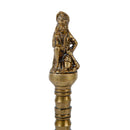 Brass Pooja Bells - meticulously designed brass bells for religious ceremonies, golden finish, decorative home accent, emits a melodious and auspicious sound, perfect for enhancing the sacred atmosphere during pooja (worship), ideal for rituals, prayers, and spiritual practices, symbolizes devotion and divine connection, enhances the ambiance with positive vibrations and spiritual energy, a traditional and essential addition to your collection of brass artifacts for pooja rituals.