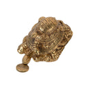 Brass turtle product - meticulously crafted brass sculpture, charming turtle design, intricate details, golden finish, decorative home accent, symbolizes longevity and wisdom, adds a touch of serenity to any space, ideal gift for turtle enthusiasts and nature-inspired decor.