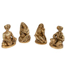 Brass Musician - intricately crafted brass statue of a musician playing a traditional instrument, golden finish, captures the beauty and rhythm of music, adds an artistic and cultural touch to your home decor, symbolizes the power of expression and creativity, perfect for music lovers and collectors, a unique and captivating addition to your collection of brass sculptures and figurines, ideal for music rooms, studios, or as a gift for musicians and enthusiasts