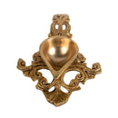 Brass Pooja Spoon - beautifully crafted brass spoon for religious rituals, ideal for offering sacred substances during prayers and ceremonies, golden finish, perfect for home puja setups and spiritual practices, symbolizes purity and devotion, enhances the sacredness of rituals, a functional and auspicious addition to your pooja essentials and religious artifacts.