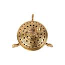 Brass Dhoop Dani - elegantly designed brass incense holder, ideal for burning incense cones or dhoop, golden finish, perfect for home rituals and meditation spaces, enhances the ambiance and fragrance during spiritual practices, symbolizes purification and spiritual elevation, a beautiful and practical addition to your collection of brass incense holders and spiritual accessories.