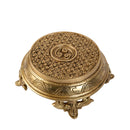 Jaszz Art Brass Pooja Chowki 4 Leg Designer