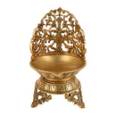 Jaszz Art Brass Big Urli With Stand Ethnic Design