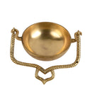 Brass Urli - beautifully crafted brass decorative bowl, golden finish, traditional Indian Urli, versatile home accent, ideal for floating flower petals or candles, adds a touch of elegance and tranquility to any space, perfect for creating a serene ambiance and enhancing interior decor, a timeless piece of art for both indoor and outdoor settings.