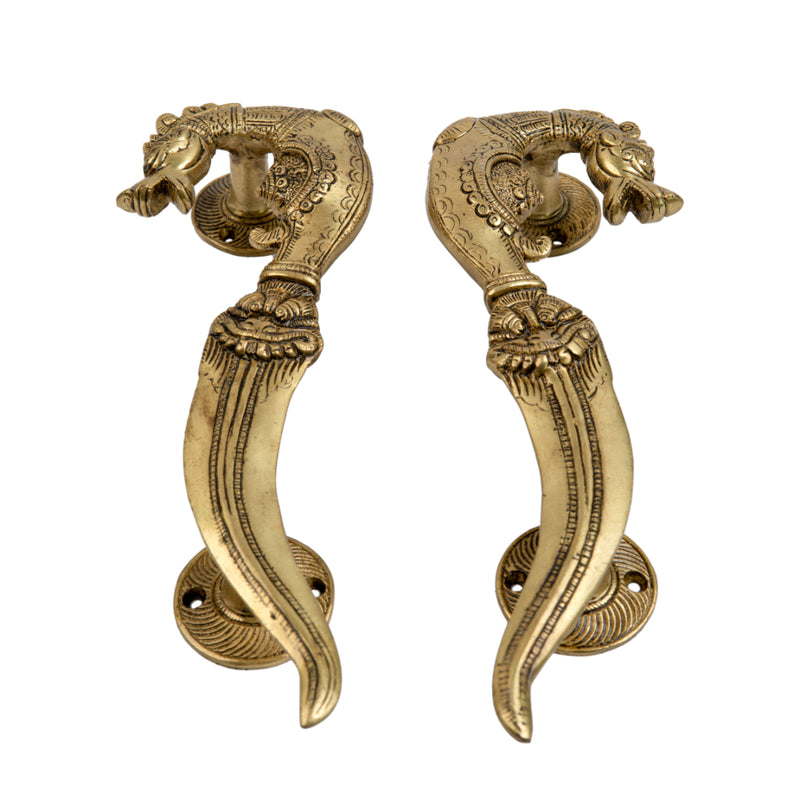 Brass Door Handle - beautifully crafted brass handle for doors, golden finish, adds a touch of elegance and sophistication to any door, durable and long-lasting, enhances the aesthetic appeal of your home or office, ideal for both traditional and modern decor styles, a functional and decorative addition to your door hardware, available in various designs and sizes for versatile installation options.