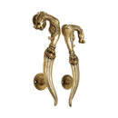 Brass Door Handle - beautifully crafted brass handle for doors, golden finish, adds a touch of elegance and sophistication to any door, durable and long-lasting, enhances the aesthetic appeal of your home or office, ideal for both traditional and modern decor styles, a functional and decorative addition to your door hardware, available in various designs and sizes for versatile installation options.