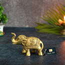 Jaszz Art Brass Elephant 01 Ethnic Design Handmade Antique for Home Decor