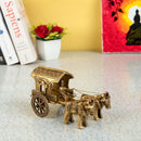 Jaszz Art Brass Bullock Cart Small Home Decoration