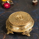 Jaszz Art Brass Pooja Chowki 4 Leg Designer