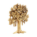 Brass Tree - intricately crafted brass tree sculpture, golden finish, represents strength, growth, and connection to nature, adds a natural and organic element to your home decor, symbolizes stability and grounding, a beautiful centerpiece or accent piece for any room, available in various sizes and designs, a timeless and versatile addition to your collection of brass sculptures and figurines, perfect for nature enthusiasts and those seeking a serene and harmonious atmosphere.