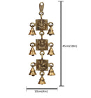 Brass Lakshmi Ganesh Saraswati Bells - exquisitely crafted brass bells featuring the deities Lakshmi, Ganesh, and Saraswati, golden finish, decorative home accent, emits a harmonious and divine sound, perfect for invoking blessings and wisdom, ideal for spiritual practices, rituals, and festive occasions, symbolizes prosperity, success, and knowledge, enhances the ambiance with positive vibrations and divine energy, a sacred and auspicious addition to your collection of brass artifacts.