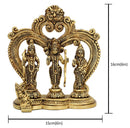 Brass God Ram Darbar - exquisitely crafted brass statue showcasing Lord Ram, Goddess Sita, Lord Lakshmana, and Lord Hanuman, golden finish, divine and revered deities, perfect for home decor and spiritual spaces, ideal for invoking blessings, strength, and righteousness, symbolizes ideal kingship, devotion, and valor, enhances the spiritual energy and fosters a sense of divine presence, a sacred and revered addition to your collection of brass sculptures and figurines."