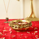 Jaszz Art Brass Urli Bowl With Bells (6in Light)