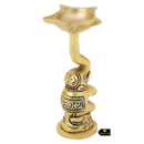 Brass Elephant Diya - intricately designed brass oil lamp in the shape of an elephant, golden finish, decorative home accent, symbolizes strength and wisdom, traditional Indian Diya, emits a warm and enchanting glow, ideal for religious ceremonies and festive occasions, enhances spiritual ambiance and decor