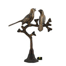 Brass love bird product - beautifully crafted brass sculpture, symbolic love birds, intricate detailing, exquisite golden finish, romantic home decor piece, symbolizes love and companionship, adds elegance and charm to any space.