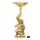  Brass Elephant Diya - intricately designed brass oil lamp in the shape of an elephant, golden finish, decorative home accent, symbolizes strength and wisdom, traditional Indian Diya, emits a warm and enchanting glow, ideal for religious ceremonies and festive occasions, enhances spiritual ambiance and decor