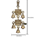 Jaszz Art Subh Labh Pair Design Bell (Pack of 2)