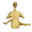 Brass Yoga Lady - beautifully sculpted brass statue of a female yogi in a yoga pose, golden finish, represents strength, balance, and mindfulness, perfect for yoga enthusiasts and spiritual practitioners, adds a serene and calming element to your home decor, symbolizes the harmony between mind, body, and spirit, a unique and inspiring addition to your collection of brass sculptures and figurines, ideal for yoga studios and meditation spaces.