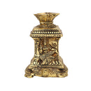 Brass small Akhand Turtle Diya - intricately designed brass oil lamp, compact size, traditional Indian Diya, golden finish, decorative home accent, emits a warm and serene glow, ideal for religious ceremonies and meditation, enhances spiritual ambiance and decor.