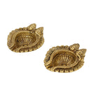 Brass small Akhand Diya - intricately designed brass oil lamp, compact size, traditional Indian Diya, golden finish, decorative home accent, emits a warm and serene glow, ideal for religious ceremonies and meditation, enhances spiritual ambiance and decor.