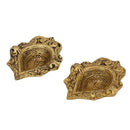 Brass small Akhand Diya - intricately designed brass oil lamp, compact size, traditional Indian Diya, golden finish, decorative home accent, emits a warm and serene glow, ideal for religious ceremonies and meditation, enhances spiritual ambiance and decor.