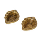 Brass small Akhand Diya - intricately designed brass oil lamp, compact size, traditional Indian Diya, golden finish, decorative home accent, emits a warm and serene glow, ideal for religious ceremonies and meditation, enhances spiritual ambiance and decor.