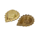 Brass small Akhand Diya - intricately designed brass oil lamp, compact size, traditional Indian Diya, golden finish, decorative home accent, emits a warm and serene glow, ideal for religious ceremonies and meditation, enhances spiritual ambiance and decor.