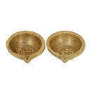  Ethnic Curved Akhand Round Oil Wick Lamp big Diya antique brass decor Diwali Dipawali Festival gift gifts God gold golden home item items love luck pooja puja room Vastu wealth