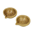  Ethnic Curved Akhand Round Oil Wick Lamp big Diya antique brass decor Diwali Dipawali Festival gift gifts God gold golden home item items love luck pooja puja room Vastu wealth