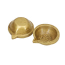  Ethnic Curved Akhand Round Oil Wick Lamp big Diya antique brass decor Diwali Dipawali Festival gift gifts God gold golden home item items love luck pooja puja room Vastu wealth