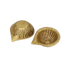 Brass small Akhand Diya - intricately designed brass oil lamp, compact size, traditional Indian Diya, golden finish, decorative home accent, emits a warm and serene glow, ideal for religious ceremonies and meditation, enhances spiritual ambiance and decor.