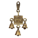 Shubh Labh antique beautiful bell bells brass decor decoration decorative Diwali door Festival gift gifts god gold golden hanging home item items love luck pooja puja room Vastu wealth