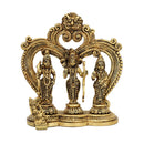 Brass God Ram Darbar - exquisitely crafted brass statue showcasing Lord Ram, Goddess Sita, Lord Lakshmana, and Lord Hanuman, golden finish, divine and revered deities, perfect for home decor and spiritual spaces, ideal for invoking blessings, strength, and righteousness, symbolizes ideal kingship, devotion, and valor, enhances the spiritual energy and fosters a sense of divine presence, a sacred and revered addition to your collection of brass sculptures and figurines."