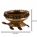  Antique Turtle Bells Bowl Brass Candle Decor Decoration Dipawali Diwali Ethnic Festival Floating Flower Gift gifts gold golden Home item items Lamp luck Pooja Pot Puja Return Room Temple Traditional Urli Uruli wealth